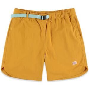 Topo Designs River Shorts 6" Relaxed Water Repellent Pockets Mustard M